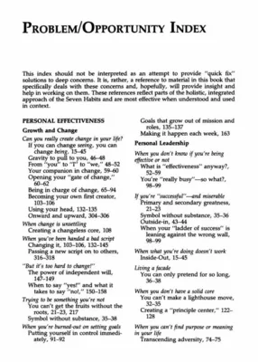 The Seven Habits of Highly Effective People